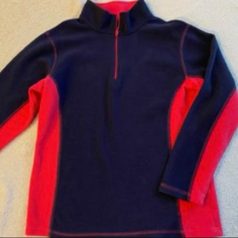 Girls L.L. Bean fleece Half Zip Up Sweatshirt